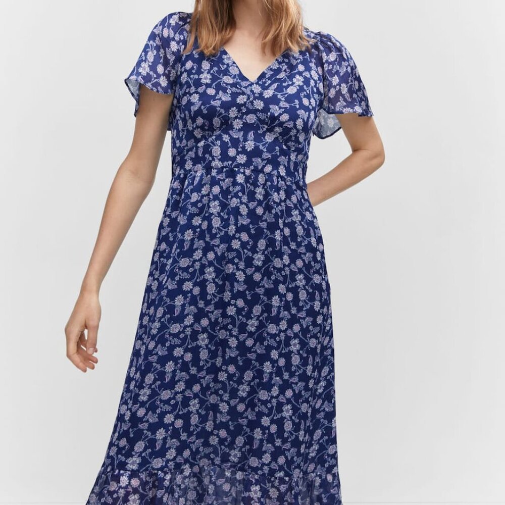 Mango Women Midi floral dress 4